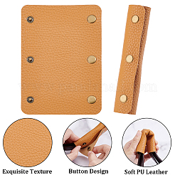 4Pcs Detachable PU Imitation Leather Bag Handle Wrap&nbsp;PURS-BBC0001-08B
