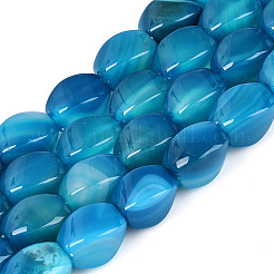 Dyed & Heated Natural Agate Beads Strands&nbsp;G-N359-14A-03