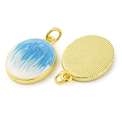 Brass Enamel Pendants&nbsp;KK-S401-09G