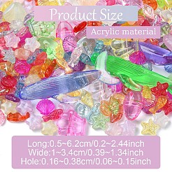 DIY Sea Animal Transparent Acrylic Beaded Bracelets Jewelry Making Kits&nbsp;DIY-YW0010-61
