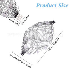Nylon Mesh Bridal Veils&nbsp;FIND-WH0152-806B