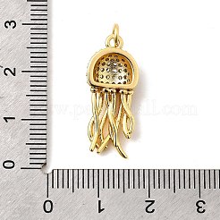 Brass Micro Pave Cubic Zirconia Pendants&nbsp;KK-I359-09G