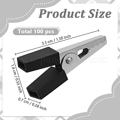 100Pcs Iron Battery Alligator Clips&nbsp;AJEW-GO0005-47