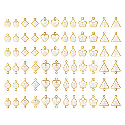 72Pcs 12 Styles ABS Plastic Imitation Pearls Charms/Connector Charms&nbsp;FIND-TA0003-16