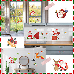 8 Sheets 8 Styles Christmas Themed PVC Static Stickers&nbsp;STIC-GF0001-15