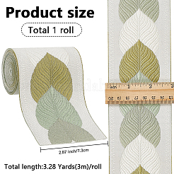 3M Polyester Jacquard Leaf Ribbon for Garment Accessories&nbsp;OCOR-CY0002-12B