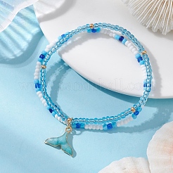 Ocean Alloy Charm Bracelets&nbsp;BJEW-MZ00338-03