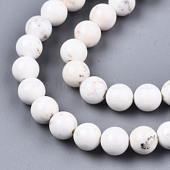 Natural Magnesite Beads Strands&nbsp;X-G-S373-003-6mm