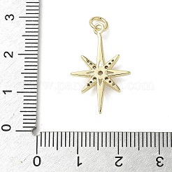 Brass Micro Pave Cubic Zirconia Pendants&nbsp;KK-L248-07G-03