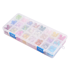 Spray Painted Crackle Glass Beads&nbsp;CCG-PH0002-01-10mm