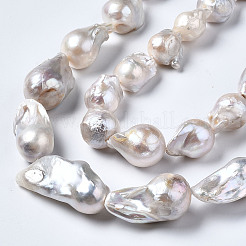 Natural Baroque Pearl Keshi Pearl Beads Strands&nbsp;A22R9011-01