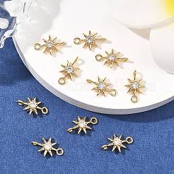 SHEGRACE Brass Clear Cubic Zirconia Charms&nbsp;XGRQ2O907-426G