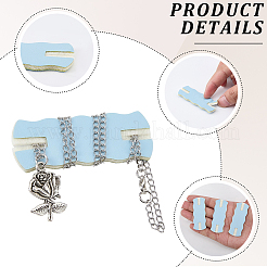 10Pcs Imitation Leather Necklace Anti-Winding Display Cards with Wool&nbsp;AJEW-CL0002-96C