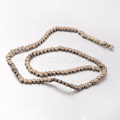 Electroplate Non-magnetic Synthetic Hematite Beads Strands&nbsp;G-F300-23A-F06