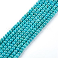 Synthetic Turquoise Beads Strands&nbsp;G-E456-45A-4mm