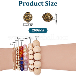 200Pcs Tibetan Style Alloy Beads&nbsp;TIBEB-PH0005-20AB