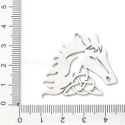 304 Stainless Steel Pendants&nbsp;STAS-D202-06P