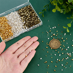 6900Pcs 9 Styles Brass Crimp Beads&nbsp;KK-PH0014-04