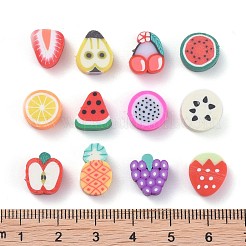 240Pcs 12 Kinds of Fruit Handmade Polymer Clay Beads&nbsp;CLAY-ZZ0001-001A