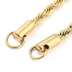 304 Stainless Steel Twisted Bracelet Makings&nbsp;STAS-P333-20G