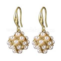 Brass Dangle Stud Earrings&nbsp;EJEW-F362-07G