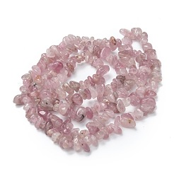 Natural Madagascar Rose Quartz Beads Strands&nbsp;X-G-O187-01