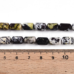 Natural Yellow Turquoise(Jasper) Beads Strands&nbsp;G-N346-01B-15