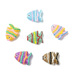 6Pcs 6 Colors Painted Glass Beads&nbsp;LAMP-CJ0002-93