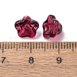 Baking Paint Transparent Glass Beads&nbsp;GLAA-T025-81C