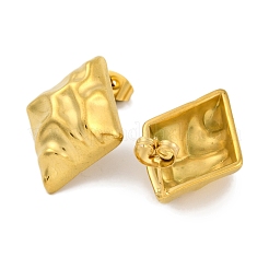 Ion Plating(IP) 304 Stainless Steel Stud Earrings&nbsp;EJEW-H013-25G