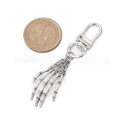 Halloween Themed Alloy Skeleton Hand Pendant Decorations&nbsp;HJEW-JM02147