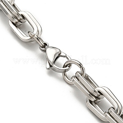 Non-Tarnish 201 Stainless Steel Boston Link Chain Necklace&nbsp;STAS-Z056-06P