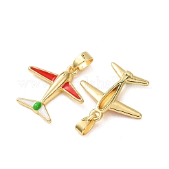 Brass Enamel Pendants&nbsp;KK-CBA76C6-01G-B