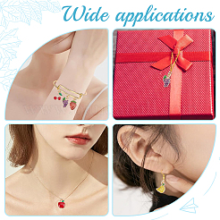 80Pcs 5 Style Fruit Alloy Enamel Pendants&nbsp;PALLOY-HY00076