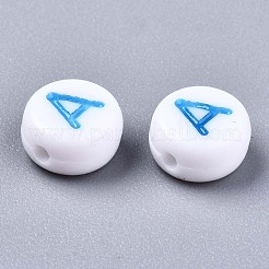 Opaque White Acrylic Beads&nbsp;X-MACR-N012-01