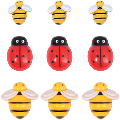 60Pcs 3 Styles Opaque Resin Cabochons&nbsp;CRES-BM0001-04