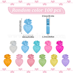 100Pcs Spray Painted Alloy Beads&nbsp;FIND-SC0011-20