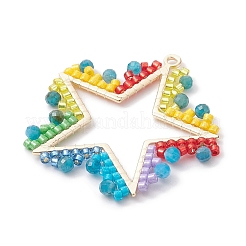 Seed Glass & Apatite Pendant&nbsp;PALLOY-MZ00238
