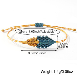 Adjustable Fabric Cord Braided Bracelets for Friendship Couple&nbsp;PS7089-1
