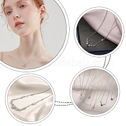 201 Stainless Steel Cable Chain Necklaces&nbsp;STAS-UN0020-14M