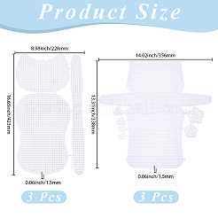 6Pcs 2 Styles PE Canvas Sheets&nbsp;DIY-CY0004-01