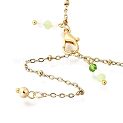 3Pcs Glass Beads Anklets&nbsp;AJEW-AN00720