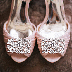 1 Pair Alloy & Rhinestone Shoe Decorations&nbsp;FIND-AN0001-11B