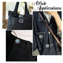 14 Style Flat Round Alloy Coin Screwback Rivets&nbsp;FIND-CJ0004-58