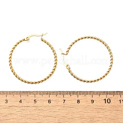 201 Stainless Steel Hoop Earrings&nbsp;EJEW-Q026-13G-A