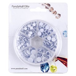 Black Wiggle Eye Need Glue on Round Moving Wobbly Googly Eyes 4-9mm&nbsp;KY-PH0001-01