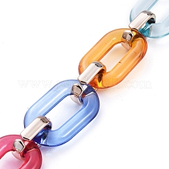 Handmade Transparent Acrylic Cable Chains&nbsp;AJEW-JB00638
