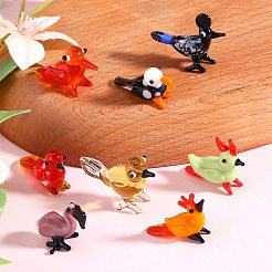 8Pcs 8 Styles Handmade Lampwork Home Decorations&nbsp;LAMP-SZ0001-31