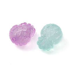 Transparent Frosted Acrylic Beads&nbsp;MACR-YW0002-13