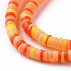 Handmade Polymer Clay Beads Strands&nbsp;CLAY-R089-3mm-009
